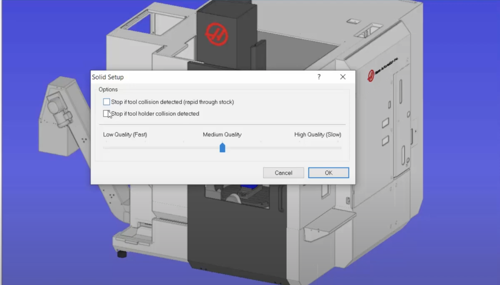 cimco mach sim stock removal quality slider